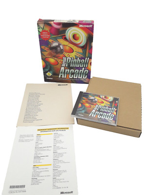 Microsoft Pinnball Arcade Big Box CD-ROM Pc Komplett Sammler