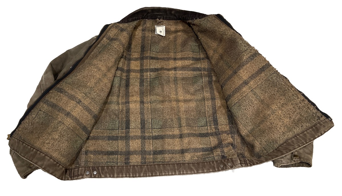 Vintage Carhartt Jacket J43 CHT Blanket-Lined Chore Coat