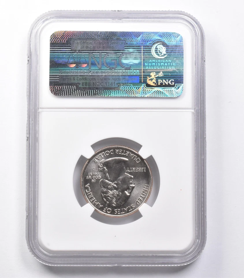 MS67 2007-D Washington State Quarter Montana NGC *5418 - Image 2 of 3