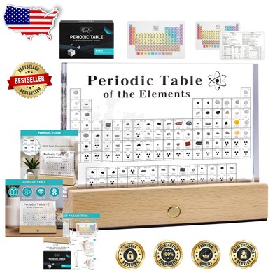 Unique Acrylic Periodic Table with 83 Elements - Perfect Science Teacher Gift