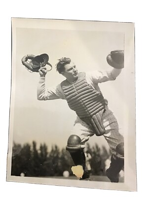 1937 Joe Glenn New York NY Yankees Baseball Press Photo May Play World Series