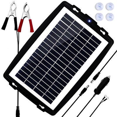 12V 10W Solarpanel Ladegerät für Autobatterie tragbares Solarmodul