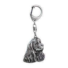 American Cocker Spaniel - Silver Plated Keychain