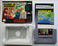 MARIO IS MISSING! Super Nintendo Authentic SNES COMPLETE WITH BOX CIB