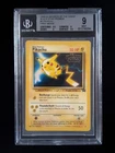1999 Pokemon PIKACHU #4 Black Star Promo First Movie Vintage English BGS 9