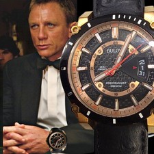        550 BULOVA PRECISIONIST 262KHZ,300M,W.R 46MM MEN'S QZ WATCH, NEW   