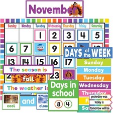 Teacher Created Resources Colorful Calendar Bulletin Board 24"x18" TCR6590
