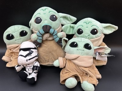5x Star Wars Kuscheltiere   4x Baby Yoda (Grogu) & 1x Stormtrooper   Plüsch Konv