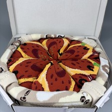Pizza Socks w Box 5-Pair Set Novelty Fun Gift Food Theme Men Women Teen