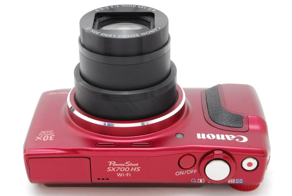 "Near MINT-" Canon PowerShot SX 700 HS Red 16.1MP Compact Digital Camera - Image 4 of 4