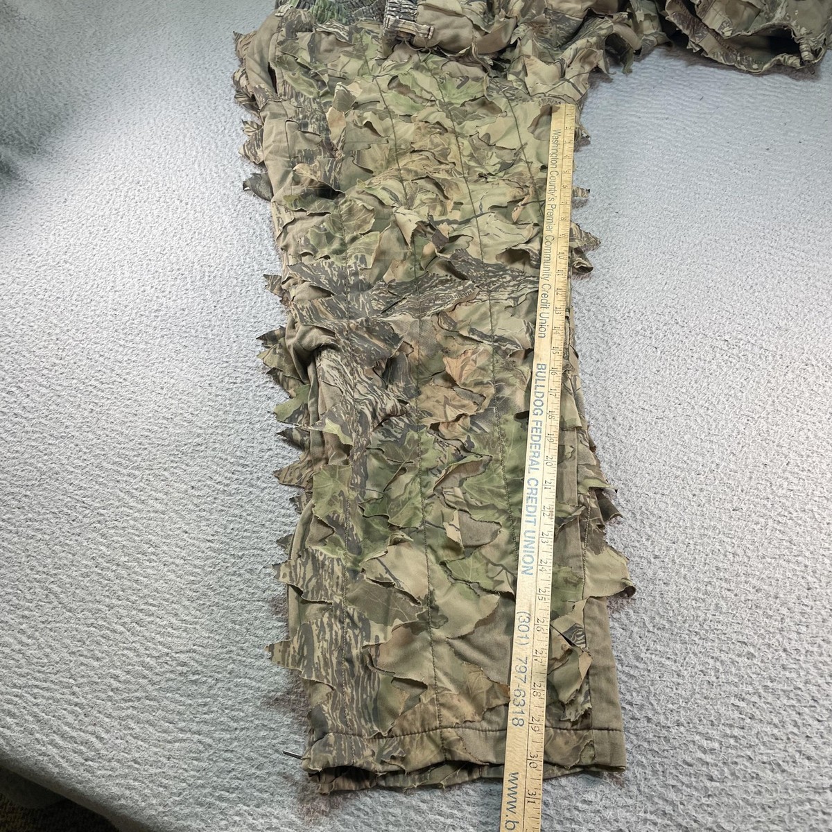Vintage Cabelas Ghillie Pants Mens Large Realtree Leafy Camo