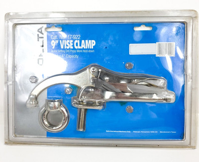 USED DELTA Tools 9'' VISE CLAMP No. 17-922 4.5  x 4  Cap. IN Package AS-IS