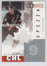 2000-01 Upper Deck Prospects CHL Game Jersey Jason Spezza #JS 0i5