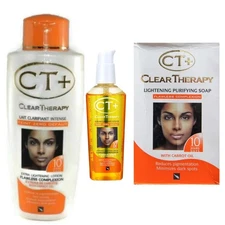 Clear Therapy Extra Lightening Hair Styling Agent 3 Pack with Carrot Oil