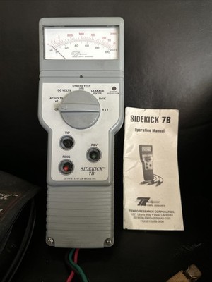 Excellent Condition! Tempo Research Sidekick 7B Cable Transmission Noise Tester