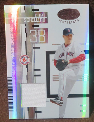 13642 2004 LEAF CERTIFIED MATERIALS CURT SCHILLING #30 MIRROR 66/100