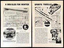 12' Bobsled 10 seat front steering 1933 HowTo build PLANS