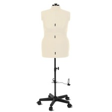 Schneiderpuppe/Schneiderbüste Supa Fit "L" mit Rollen (verstellbar / beige)