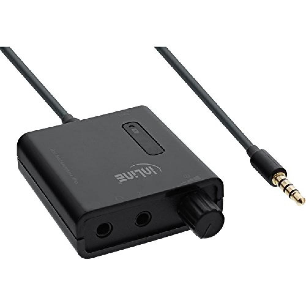 InLine 22335 Amplificatore Cuffie Mobile, Bass-Boost, Jack da 3.5 mm, Batteria I