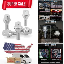 M12x1.25 Wheel Lug Bolts 5pcs, Grade 10.9 Alloy Steel for Jeep & Chrysler Models