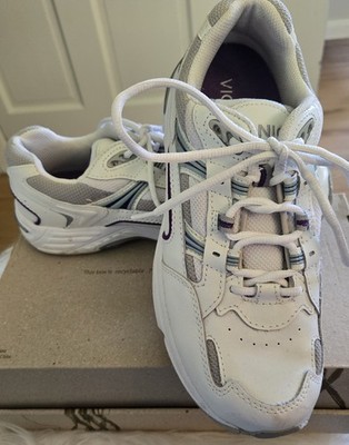 Vionic Walker Womens Size 9 White Purple Athletic Running Walking Shoes Sneakers