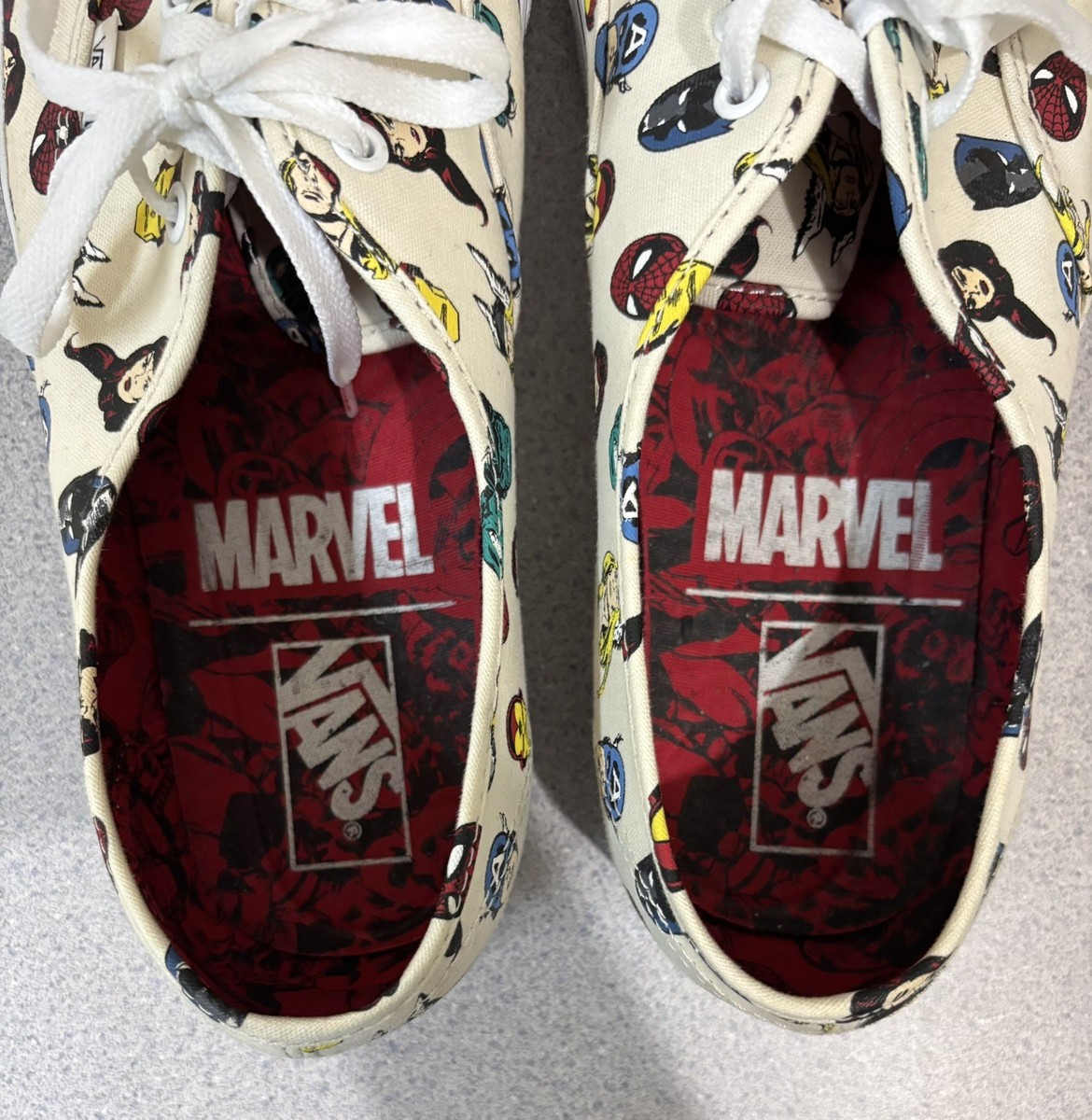Size 13 - Marvel x Vans Authentic Marvel Heads for sale  display picture 1