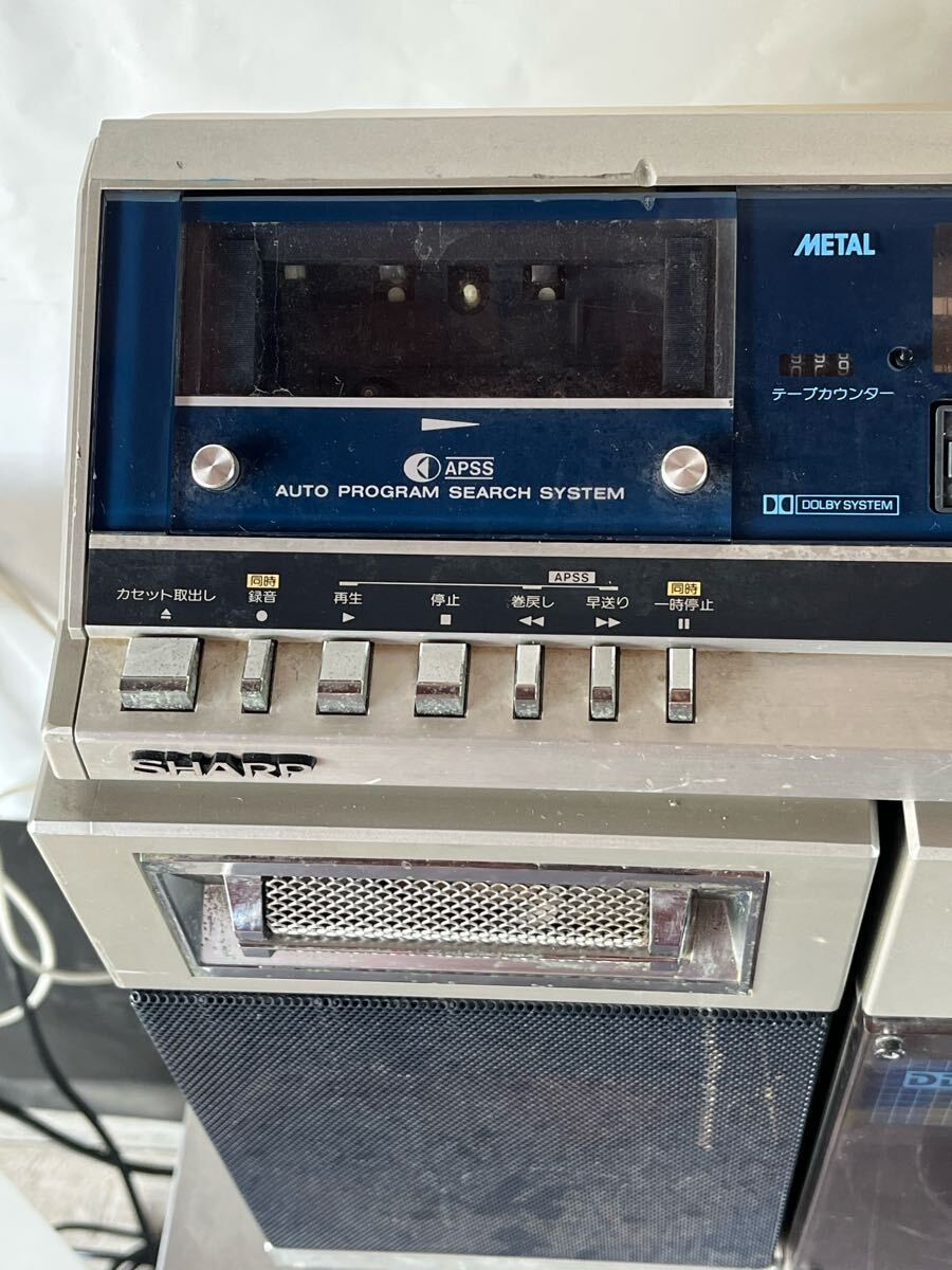 SHARP VZ-V2 Boombox Records Cassette vintage Double sided Playback