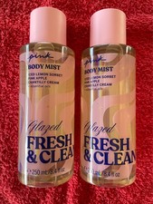 Pink Body Mist by Victoria Secret, "Glazed Fresh Clean" set of 2 . Free Ship