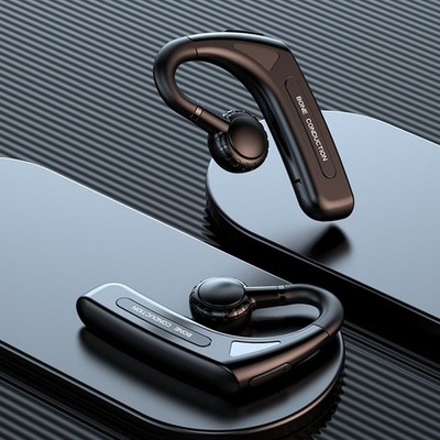 Bluetooth Bone Conduction Headset Driver Trucker Wireless Earpiece Music Earbuds