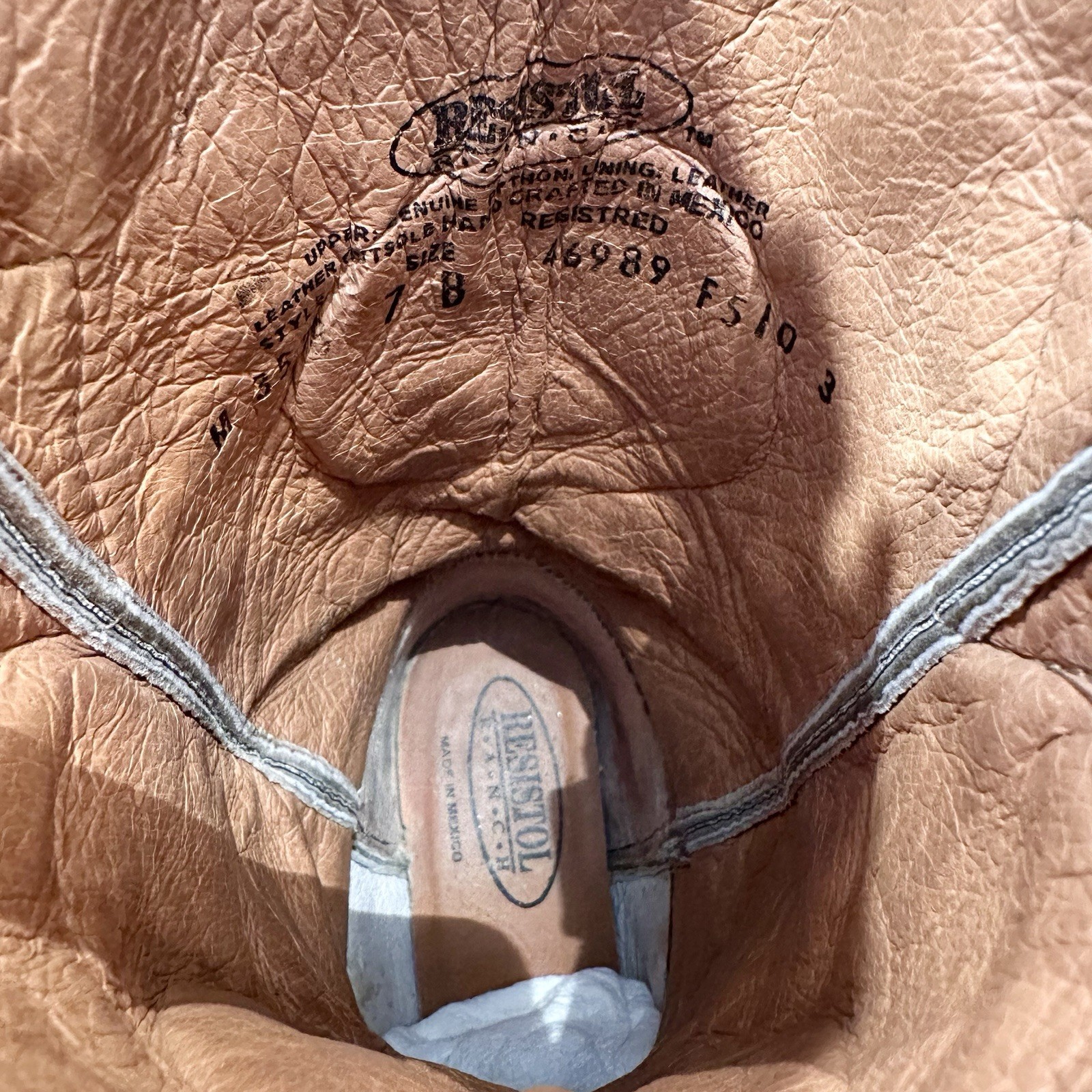 Resistol by Lucchese Python Boots 7 B Womens Cowg… - image 22