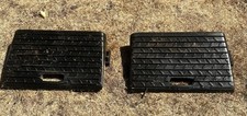 Black Ramp (2 Pieces) with Anti-Slip Textured Surface