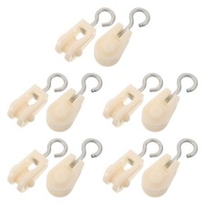 10 Pcs Waterline Pulley Fishing Wire Rope Clothes Hanging System Laundry