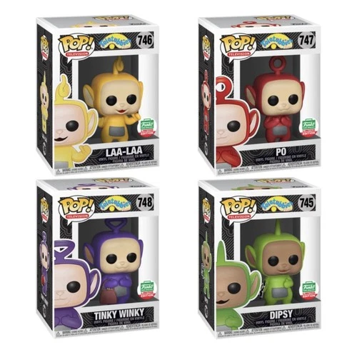 New! Funko Pop! Television Teletubbies Funko Shop Exclusive 4PC Set COMPLETE SET