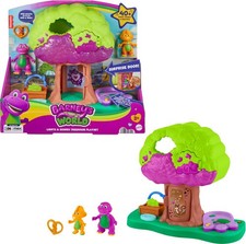 Fisher Price - Barney's World: Lights Sounds Treehouse Playset New Toy Fig
