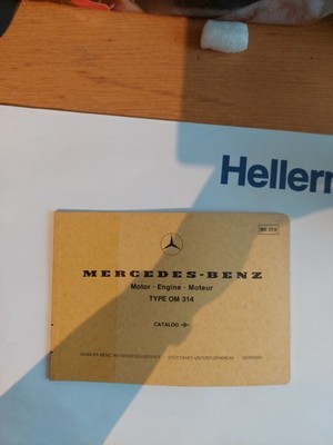 Betriebsanleitung,MOTOR Mercedes-Benz,  Typ OM 314 Catalog B Bk 018 Catalog B