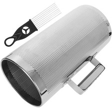 12" x 6" Metal Guiro Instrument with Scraper, Stainless Steel Guiro Shaker, S...