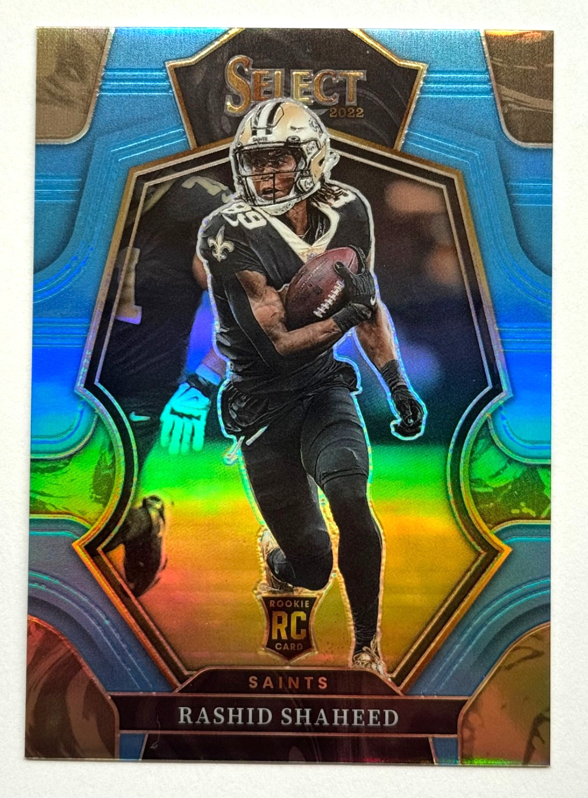 2022 Panini Select Rashid Shaheed Light Blue 49/99 RC Premier Level Saints #172