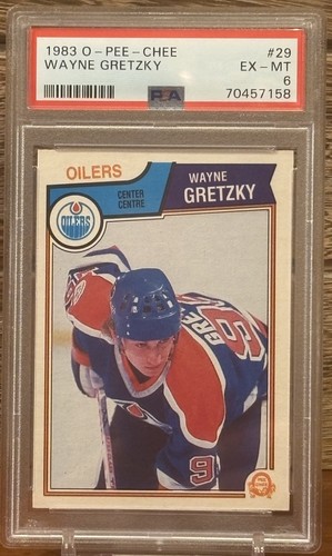 1983-84 O-Pee-Chee OPC #29 Wayne Gretzky PSA 6 EX-MT Sharp Copy! Oilers Hockey