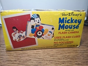 Vintage Walt Disney's Mickey Mouse 126 Film Camera In The Original Box.