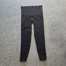Spanx Leggings Womens Size 1X Black Look At Me Now Ecocare Seamless Compression