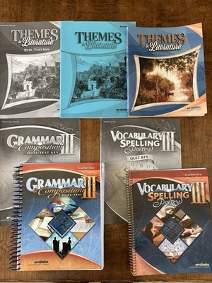 9th Grade Abeka Language Arts Set - Teacher Keys and Student Literature Text