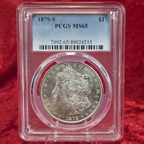 1879-S Morgan Silver Dollar $1 PCGS MS65