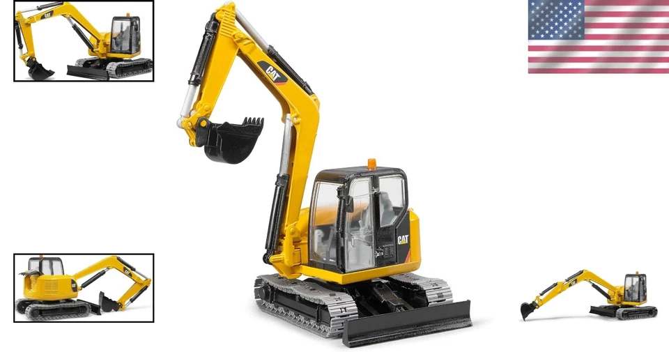 Durable CAT Mini Excavator Toy with 360° Rotation - Perfect for Imaginative Play - Image 2 of 4