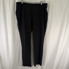 New Adidas Pintuck Pants Women's XL Black Slim Fit Tapered Leg Full Length 100