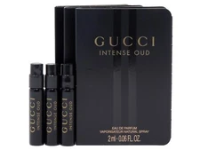 GUCCI INTENSE OUD EAU DE PARFUM 2.0ml .06fl oz x 3 COLOGNE PERFUME SPRAY SAMPLES