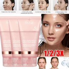 Natural Collagen Wrapping Mask 2.65 oz / 75ml Renewal Night Skin Care Mask Cream