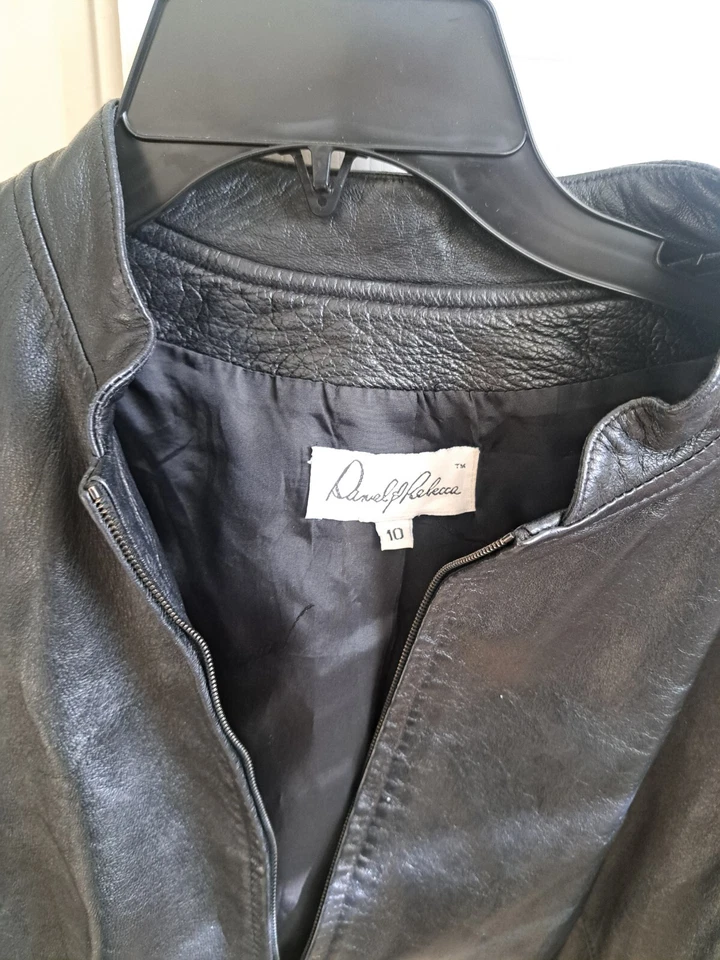Chaqueta de cuero Daniel Rebecca talla 10  Foto 3 de 4