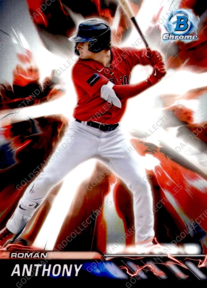 Roman Anthony RARE ROOKIE RC BOWMAN CHROME INVESTMENT CARD SSP ROY MINT - Image 2 of 2