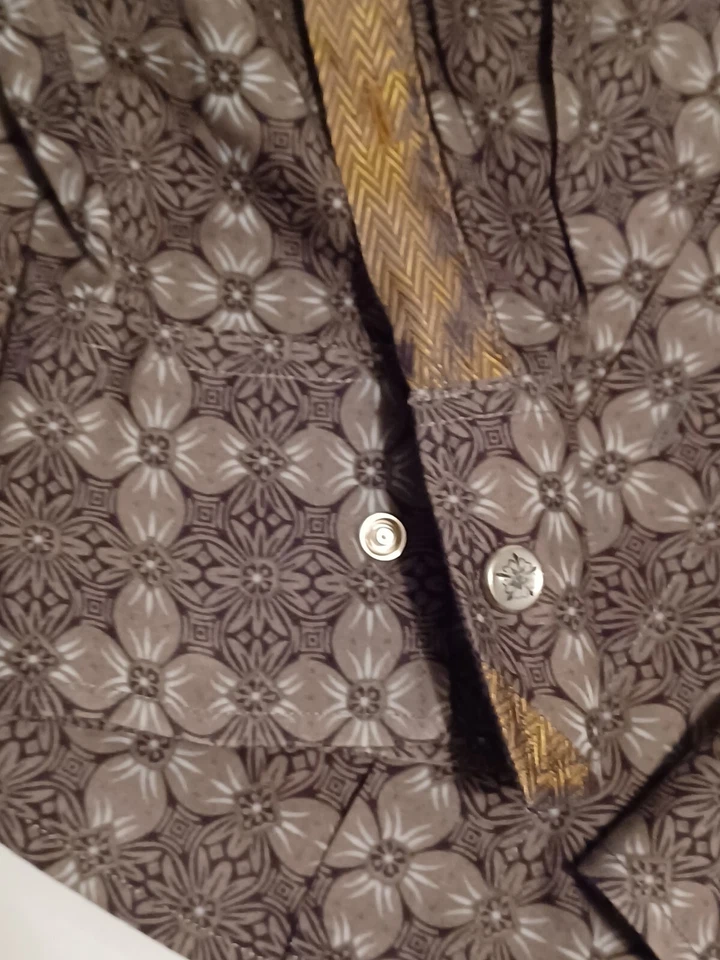 Scott Weiland Shirt Mens Large Floral Geometric Stone Temple Pilots - Image 3 of 4