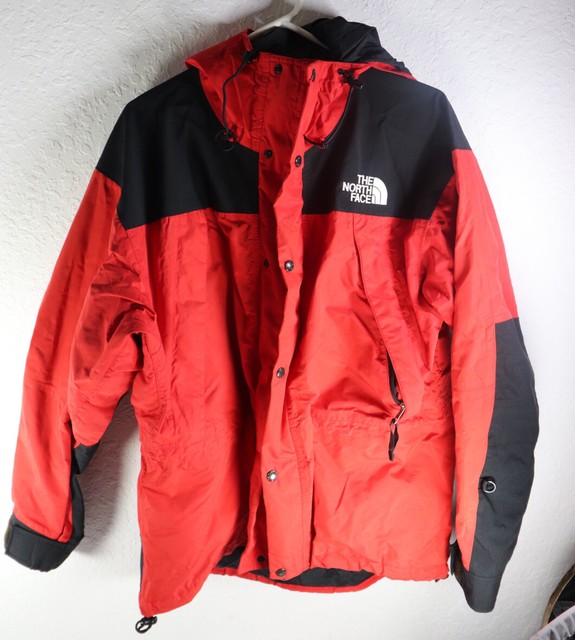 The North Face Vintage GoreTex Mountain Guide Jacket Red Large eBay